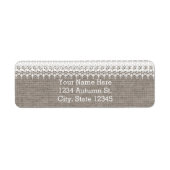 Rustikales Burlap & elegantes Hochzeitsessen (Vorne)