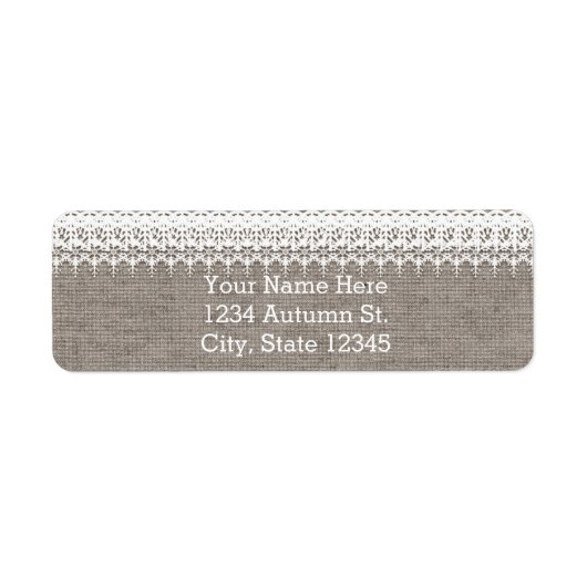 Rustikales Burlap & elegantes Hochzeitsessen (Vorne)