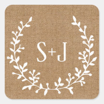Rustikales Burlap Elegantes White Wreath Wedding S