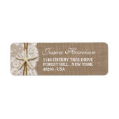 Rustikales Burlap, Lace & Starfish Beach Brautpart (Vorne)