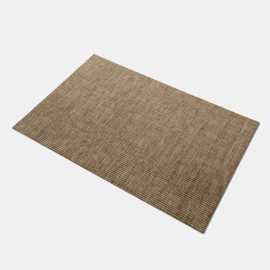 Rustikales Burlap Nature Pattern Doormat - Texturi Fußmatte (Schrägansicht)
