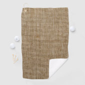 Rustikales Burlap Nature Pattern Golf Handtuch - E (Insitu)