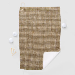 Rustikales Burlap Nature Pattern Golf Handtuch - E