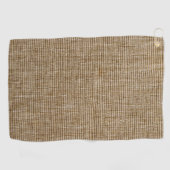 Rustikales Burlap Nature Pattern Golf Handtuch - E (Horizontal)