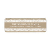 Rustikales Burlap und Lace (Vorne)