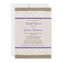 Rustikales Burlap & Vintages White Lace Brautparty