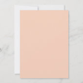 Rustikales Burnt Orange Florals Brautparty Einladung (Rückseite)