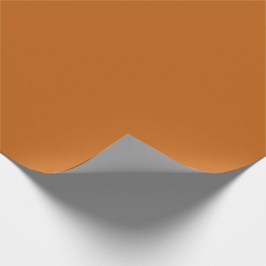 Rustikales Burnt Orange Wrapping Paper Geschenkpapier (Ecke)