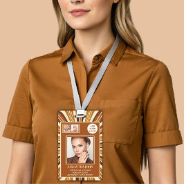 Rustikales Business Logo Nail Salon FotoCollage Ausweis