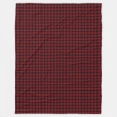 Rustikales Cabin Blanket Red Black Buffalo Kariert Fleecedecke (Vorderseite)