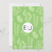 Rustikales Cacti Wedding Brautparty Einladung (Rückseite)