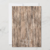 Rustikales Cactus Brautparty Game-He/she sagte Einladung (Rückseite)