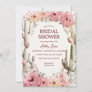 Rustikales Cactus Garden Bridal Einladung Boho Cac