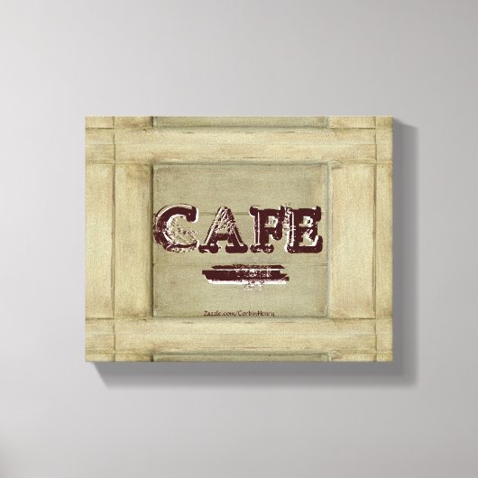 Rustikales Café Küche Canvas Print - Age Paint 2.0 Leinwanddruck (Vorderseite)