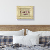 Rustikales Café Küche Canvas Print - Age Paint 2.0 Leinwanddruck (Insitu (Schlafzimmer))