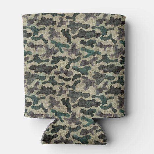 Rustikales Camouflage-Muster Dosenkühler (Rückseite)