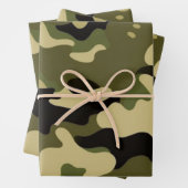 Rustikales Camouflage Wrapping Paper mit 3 Sets Geschenkpapier Set (Beispiel)
