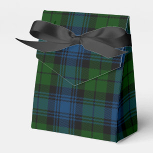 Rustikales Campbell Military Tartan Grün Plaid Geschenkschachtel