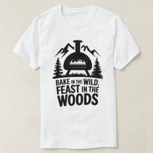 Rustikales Campfire Baking Wild Forest Design T-Shirt