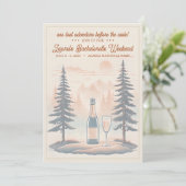 Rustikales Camping Bachelorette Einladung, 12x18 n Einladung (Stehend Vorderseite)