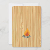 Rustikales Camping Geburtstagseinladungen Einladung (Rückseite)