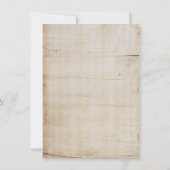 Rustikales Camping Geburtstagsparty Foto Einladung (Rückseite)