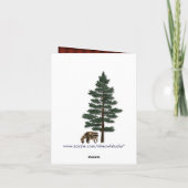 Rustikales Camping Glamping Natur Danke Karte (Rückseite)