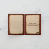 Rustikales Camping Glamping Natur Danke Karte (Innenseite)