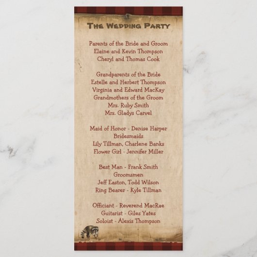 Rustikales Camping Glamping Natureisenprogramm Programm (Rückseite)