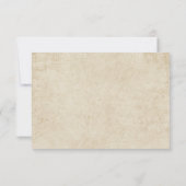 Rustikales Camping Hochzeit rsvp (Rückseite)