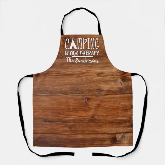 Rustikales Camping ist unser therapeutischer Zelt  Schürze (Vorderseite)
