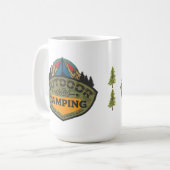 Rustikales Camping Kaffeetasse (Vorderseite Links)