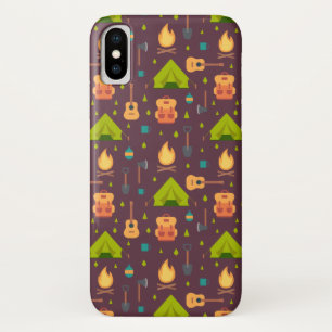 Rustikales Camping Muster Zelte und Gitarren Case-Mate iPhone Hülle