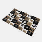 Rustikales Camping Outdoor Adventure Fußmatte (Schrägansicht)