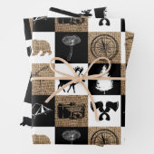 Rustikales Camping Outdoor Adventure Geschenkpapier Set (Beispiel)