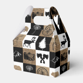 Rustikales Camping Outdoor Adventure Geschenkschachtel