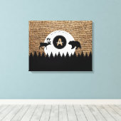 Rustikales Camping Outdoor Adventure Leinwanddruck (Insitu (Holzboden))