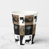 Rustikales Camping Outdoor Adventure Pappbecher (Rechts)