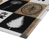 Rustikales Camping Outdoor Adventure Schneidebrett (Ecke)