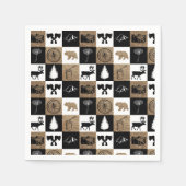 Rustikales Camping Outdoor Adventure Serviette (Vorderseite)