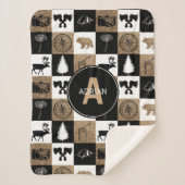 Rustikales Camping Outdoor Adventure Sherpadecke (Vorderseite)