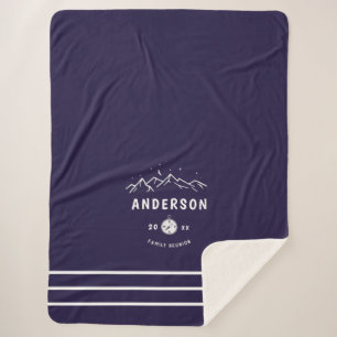 Rustikales Camping Personalisiert Family Wiederseh Sherpadecke