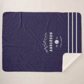 Rustikales Camping Personalisiert Family Wiederseh Sherpadecke (Vorderseite (Horizontal))