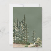 Rustikales Camping Tent Adventure Baby Dusche Einladung (Rückseite)