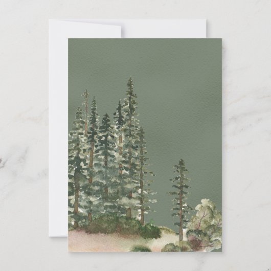 Rustikales Camping Tent Adventure Baby Dusche Einladung (Rückseite)