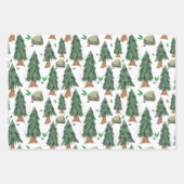Rustikales Camping Wasserfarbenwald Geschenkpapier Set (Vorderseite 2)