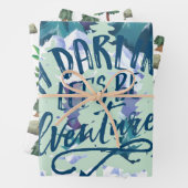 Rustikales Camping Wasserfarbenwald Geschenkpapier Set (Beispiel)