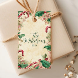 Rustikales Candy Cane Weihnachtsgebäck Party Geschenkanhänger