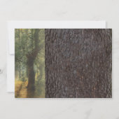 Rustikales Carved Heart Tree Brautparty Einladung (Rückseite)