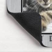 Rustikales Cat Vater Paw Prints Foto Mousepad (Ecke)